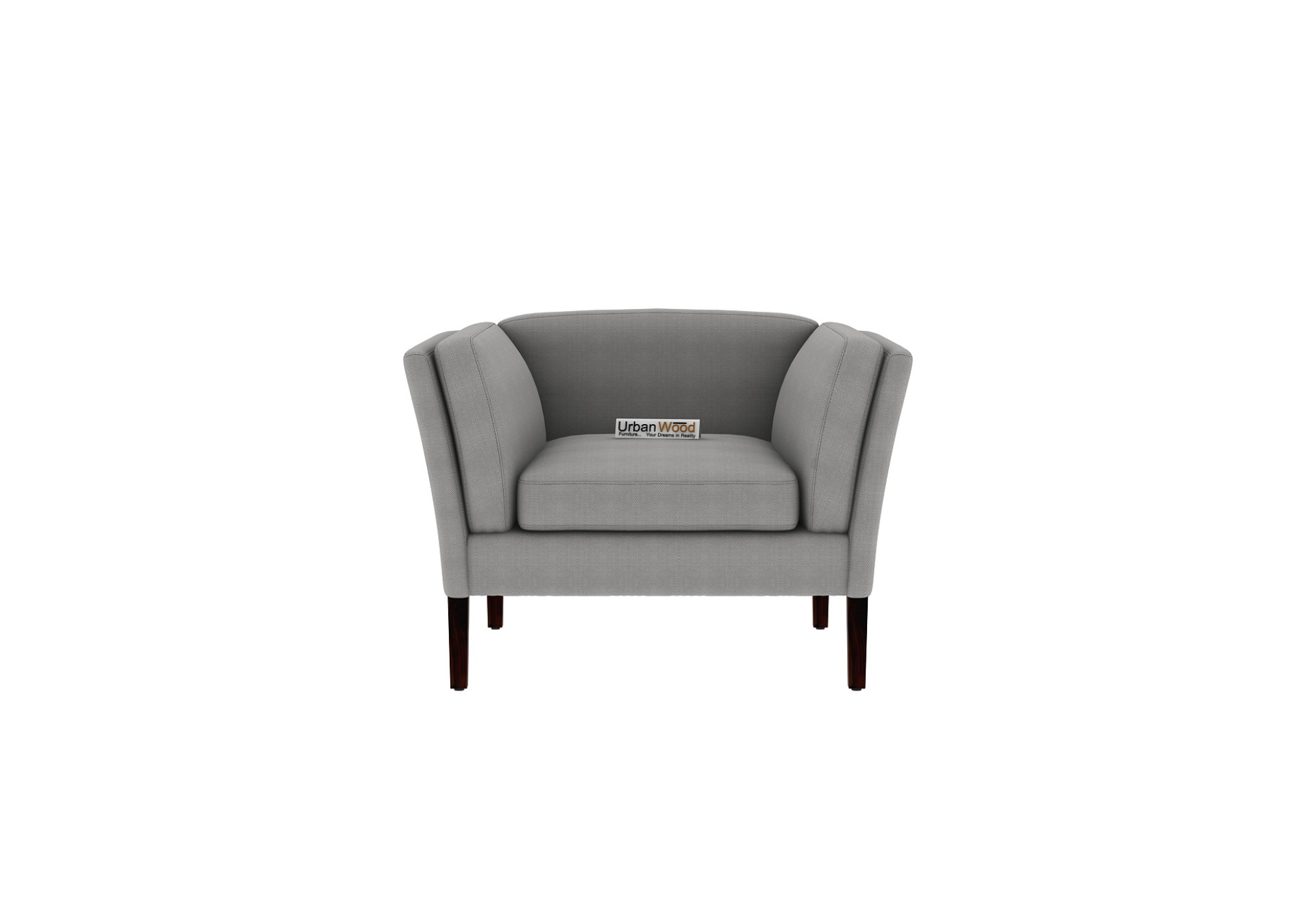 Crimson 2+1+1 Seater Fabric Sofa (Cotton, Steel Grey)