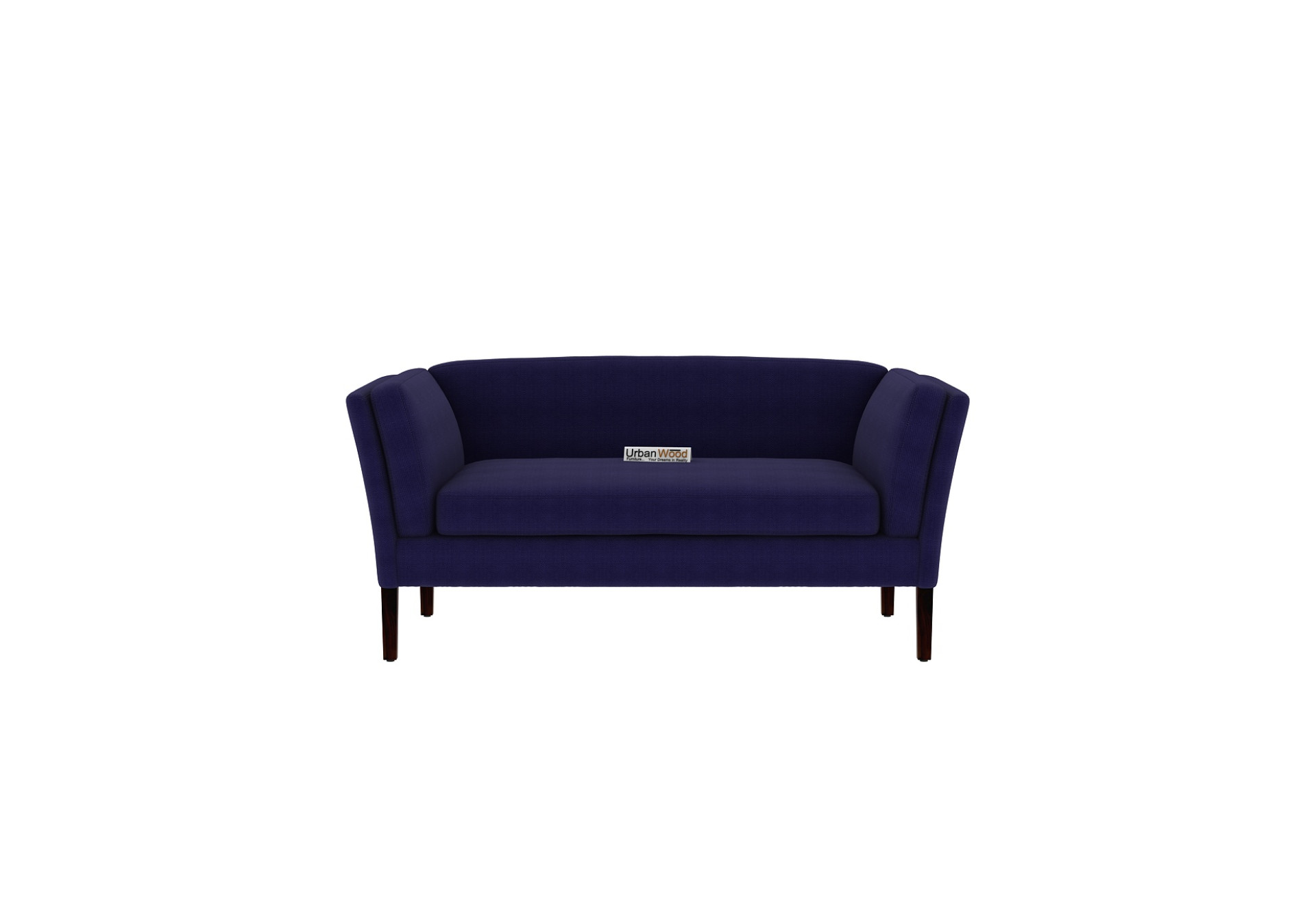 Crimson 2 Seater Fabric Sofa (Cotton, Navy Blue)
