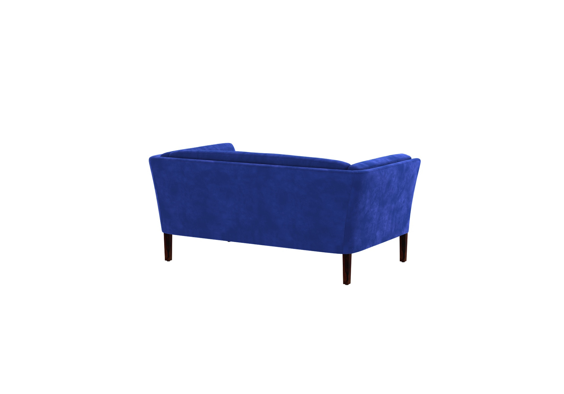 Crimson 2 Seater Fabric Sofa (Velvet, Sapphire Blue)