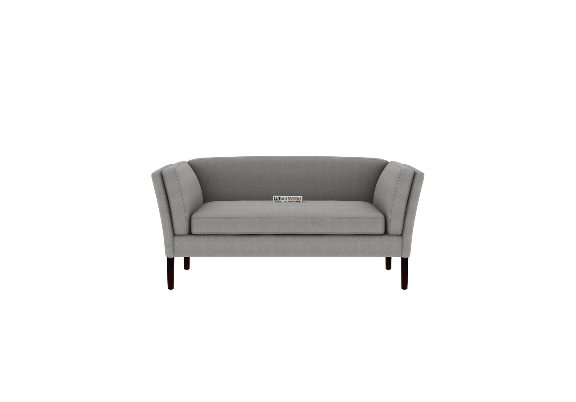 Crimson 2 Seater Fabric Sofa (Cotton, Steel Grey)