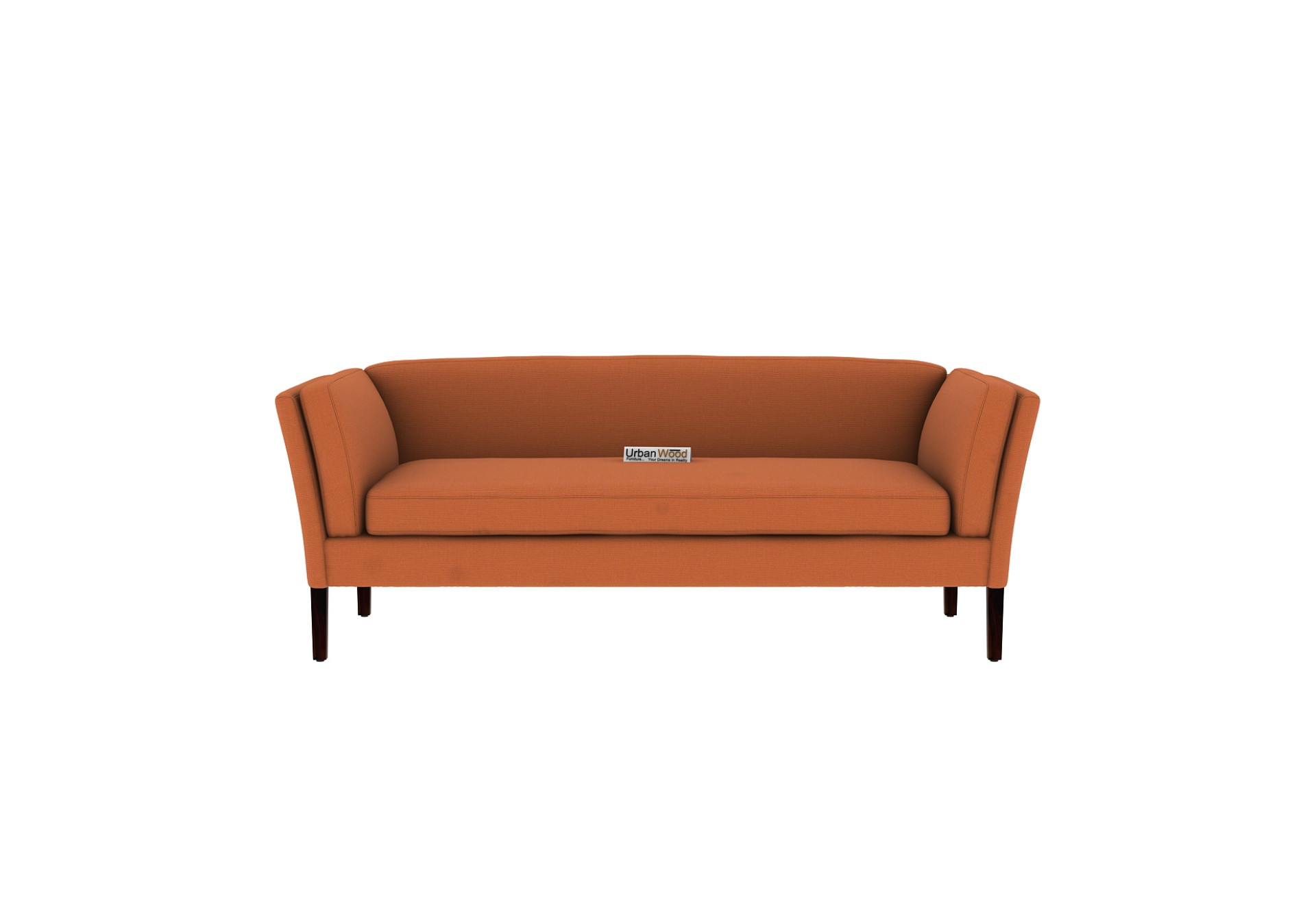 Crimson 3+1+1 Seater Fabric Sofa (Cotton, Diana Orange)