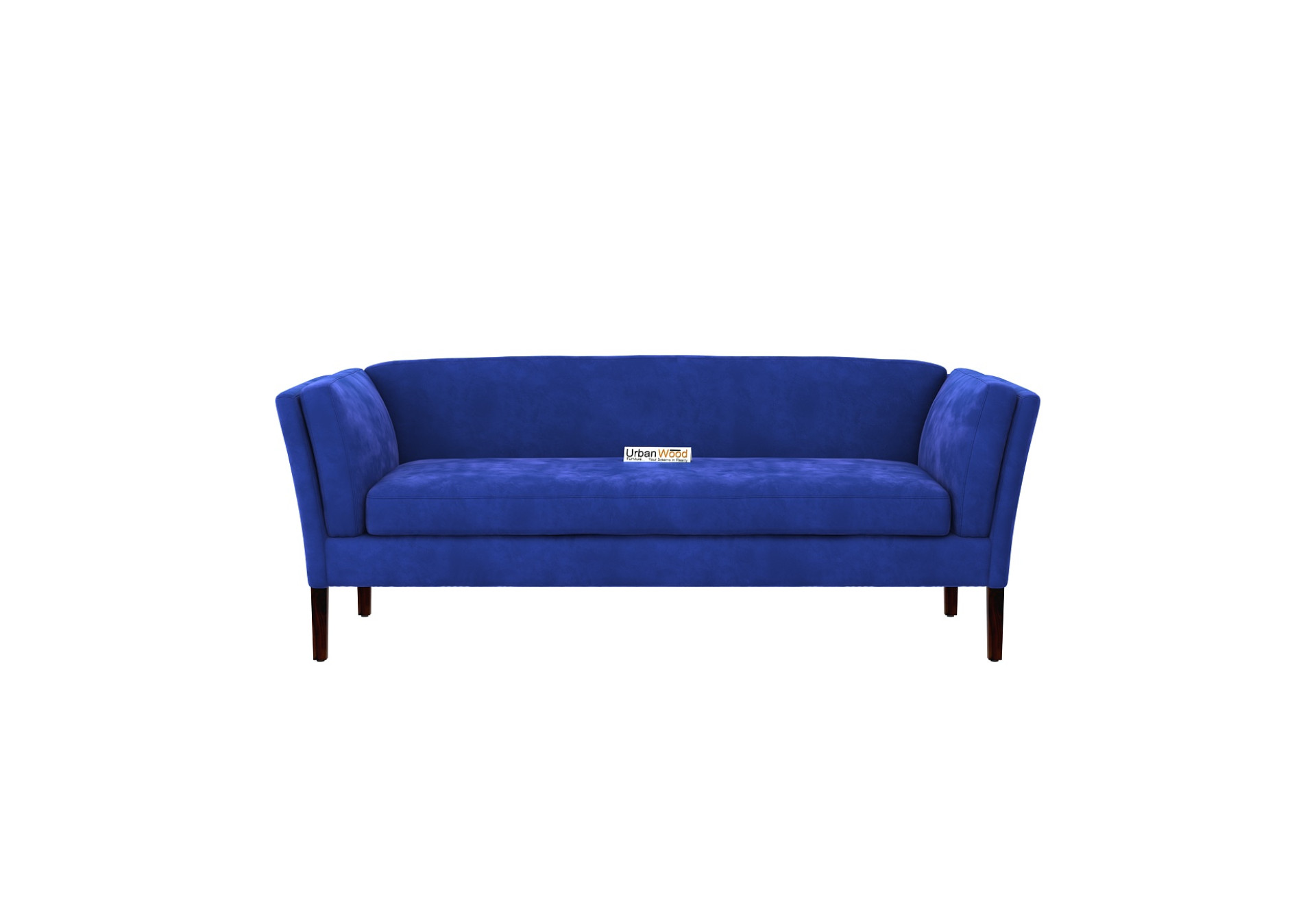 Crimson 3+1+1 Seater Fabric Sofa (Velvet, Sapphire Blue)