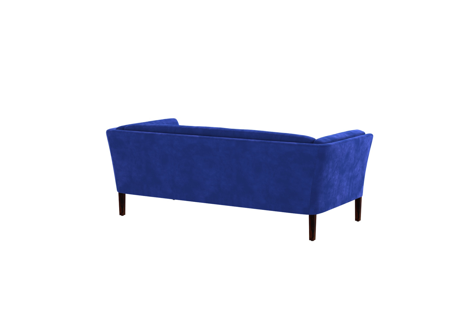 Crimson 3 Seater Fabric Sofa (Velvet, Sapphire Blue)