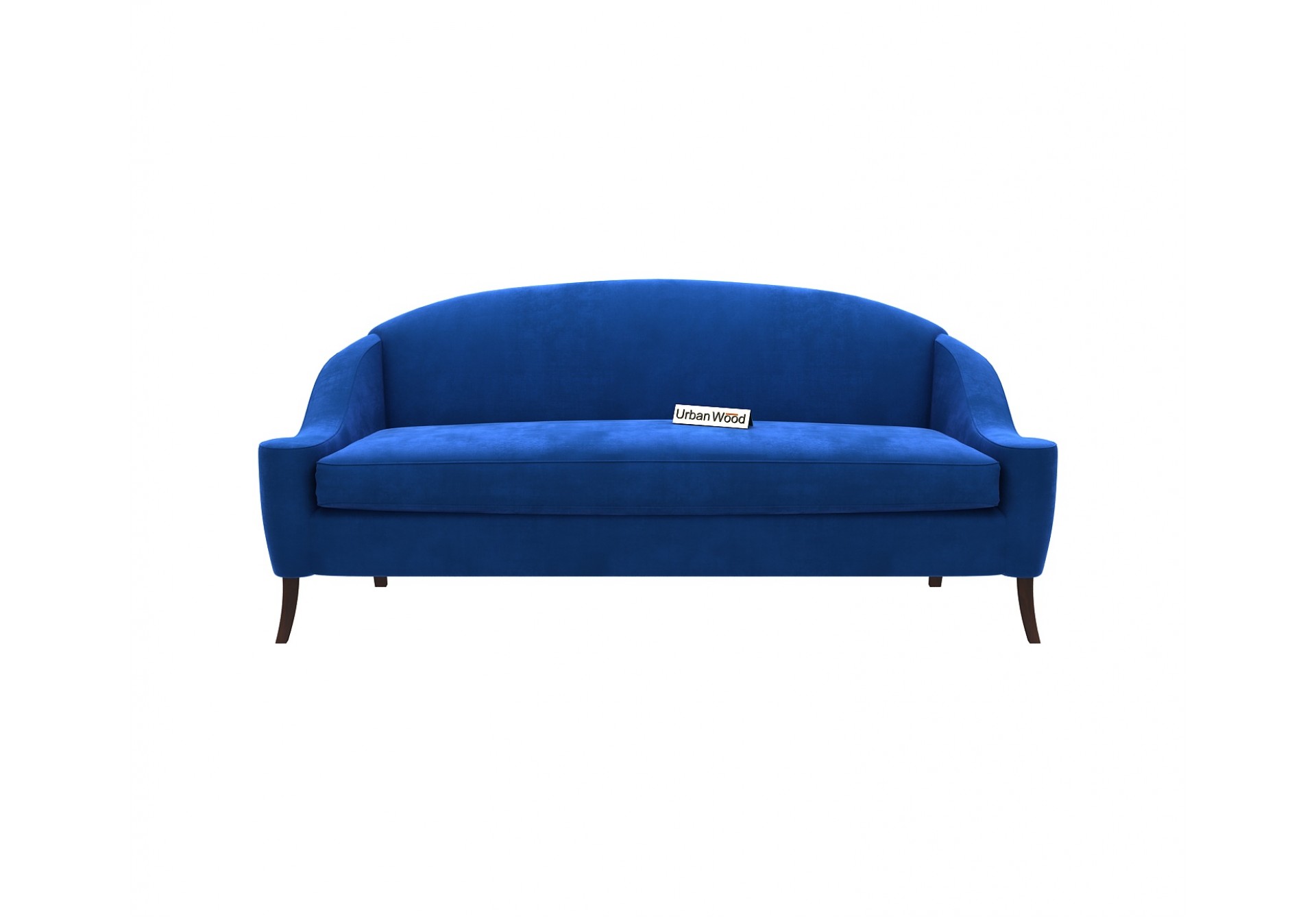 Crimson 3 Seater Sofa (Velvet, Sapphire blue)