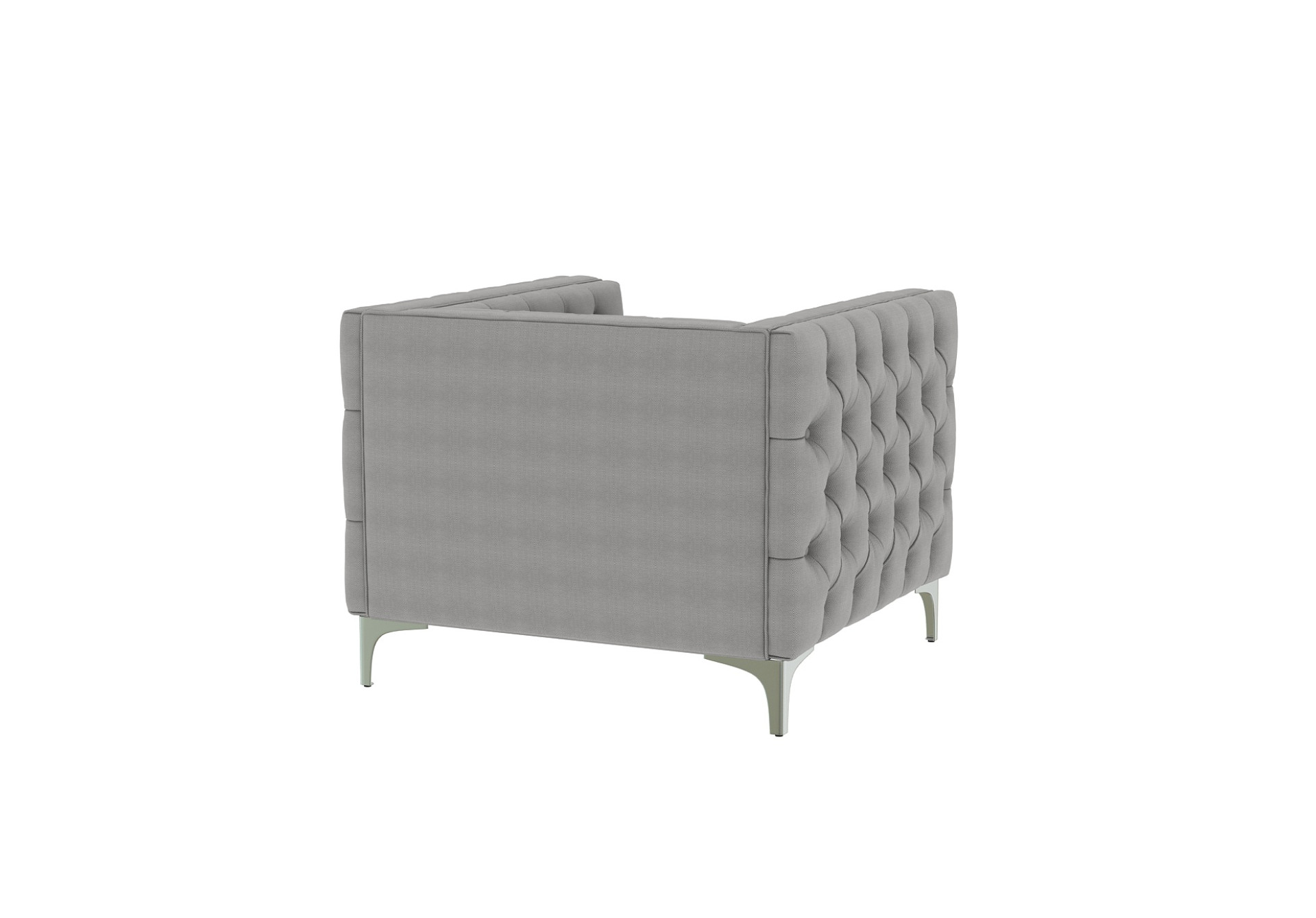 Curio 3+1+1 Seater Fabric Sofa (Cotton, Steel Grey)