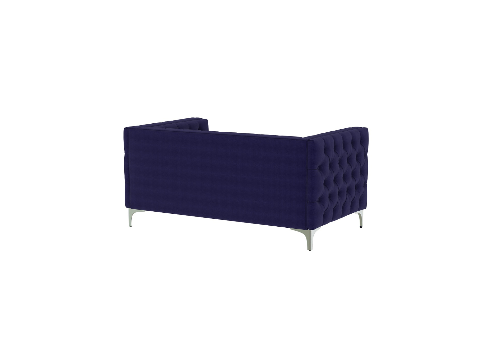 Curio 2 Seater Fabric Sofa (Cotton, Navy Blue)