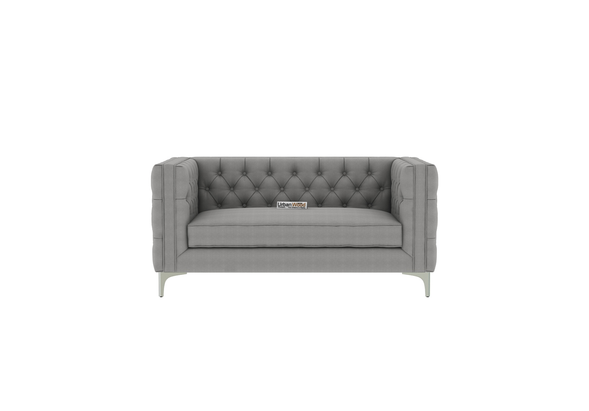 Curio 2+1+1 Seater Fabric Sofa (Cotton, Steel Grey)