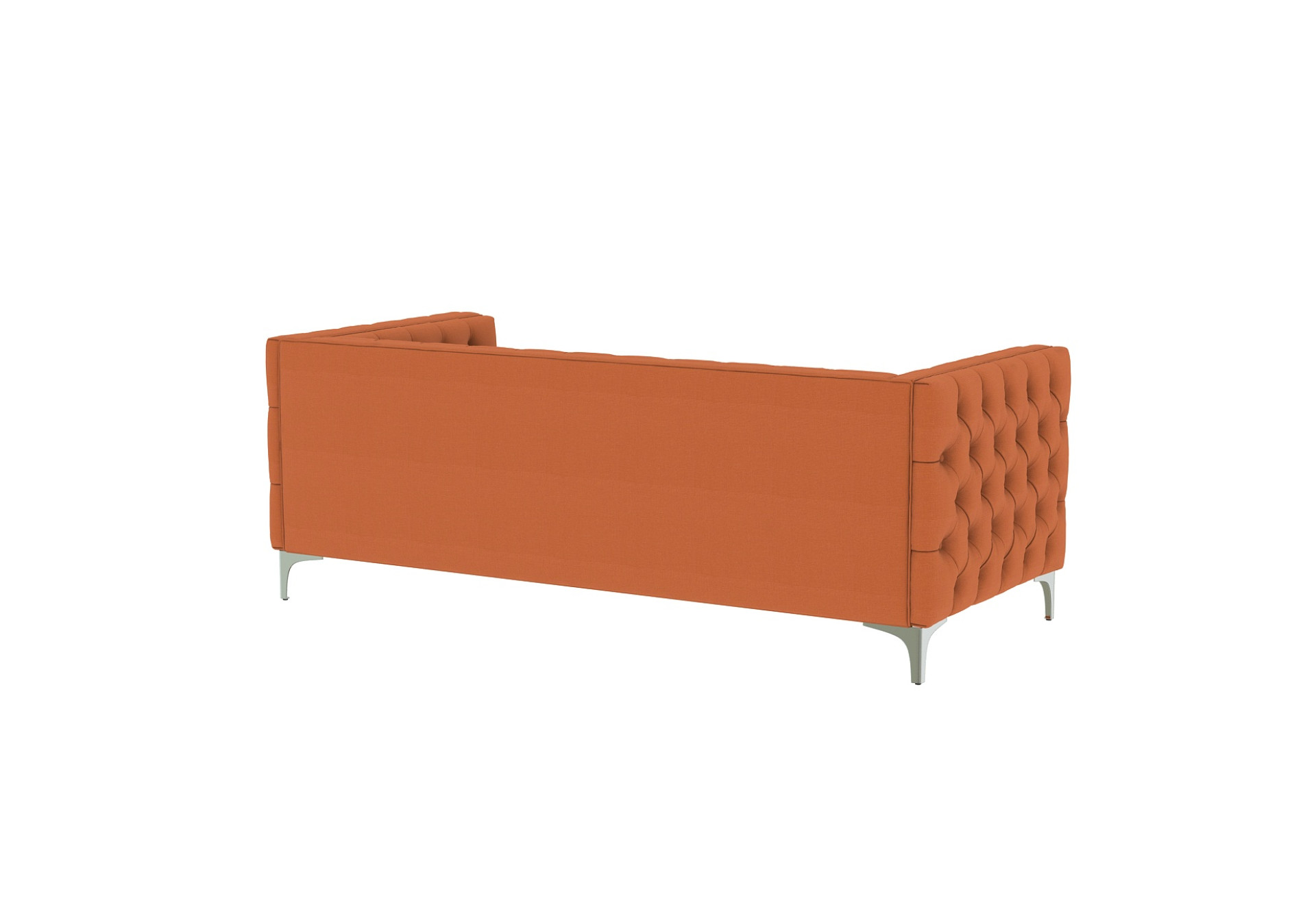 Curio 3+1+1 Seater Fabric Sofa (Cotton, Diana Orange)