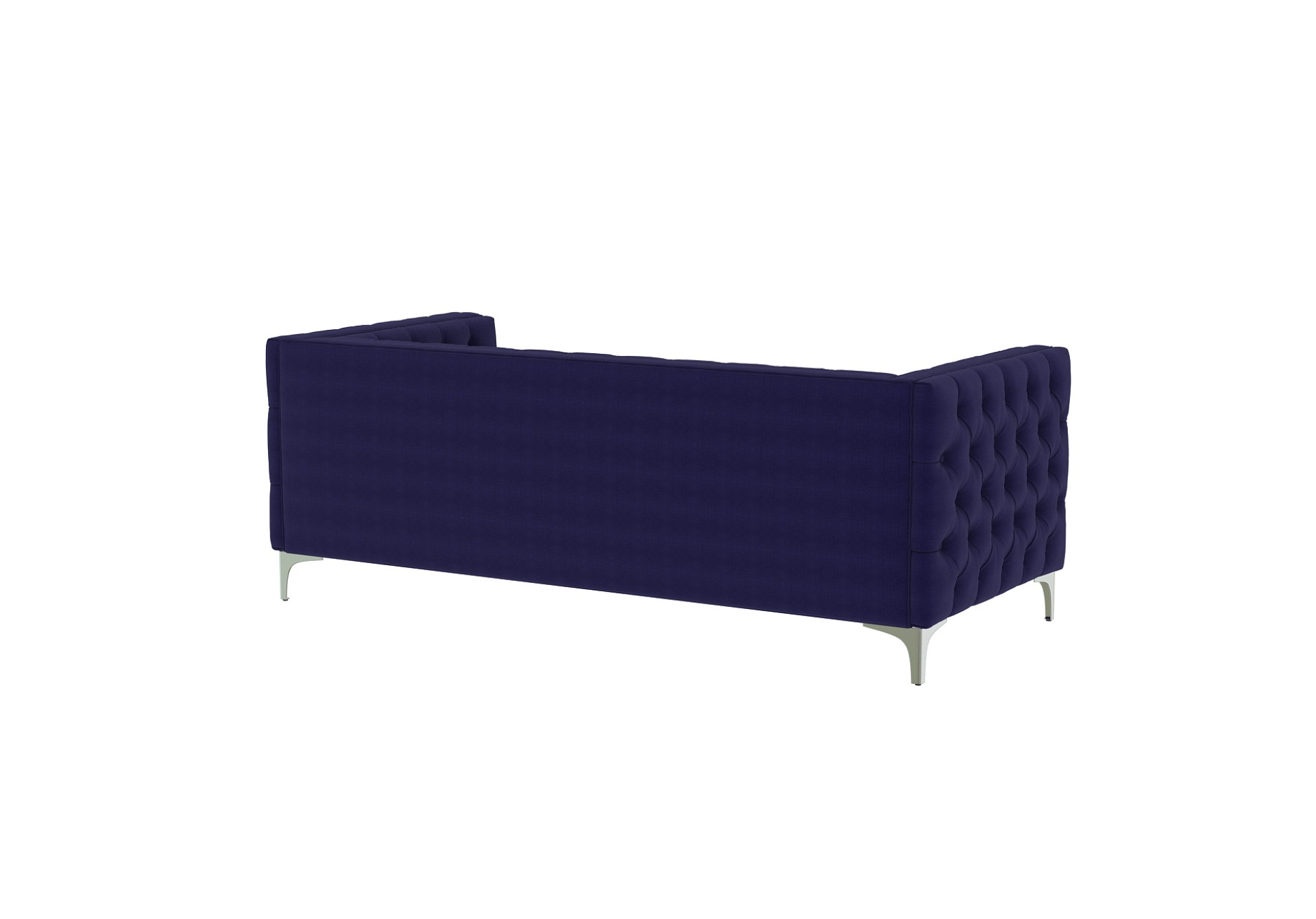 Curio 3+1+1 Seater Fabric Sofa (Cotton, Navy Blue)