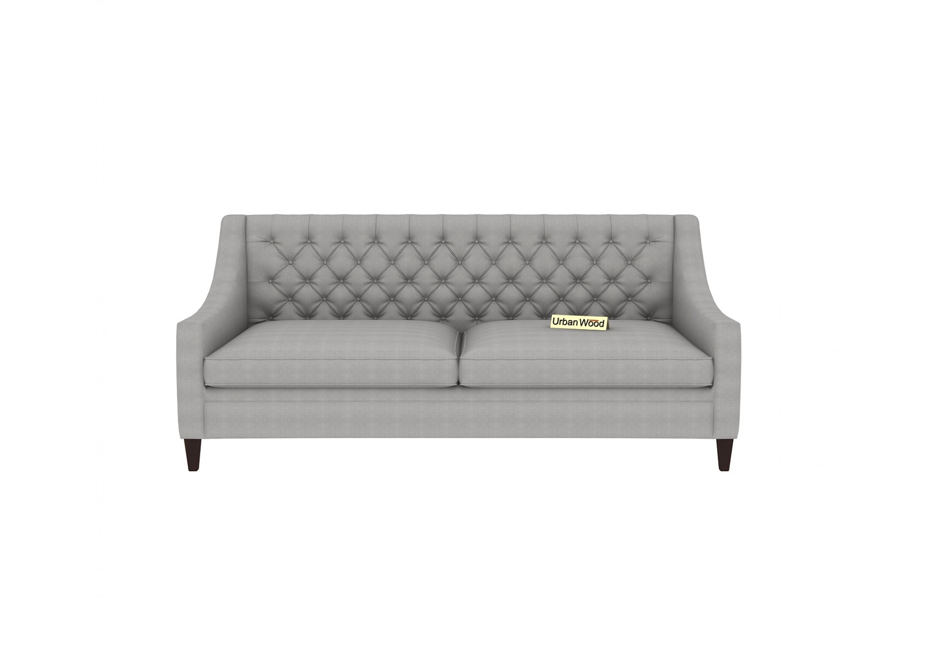 Curio 3 Seater Sofa (Cotton, Steel gray)