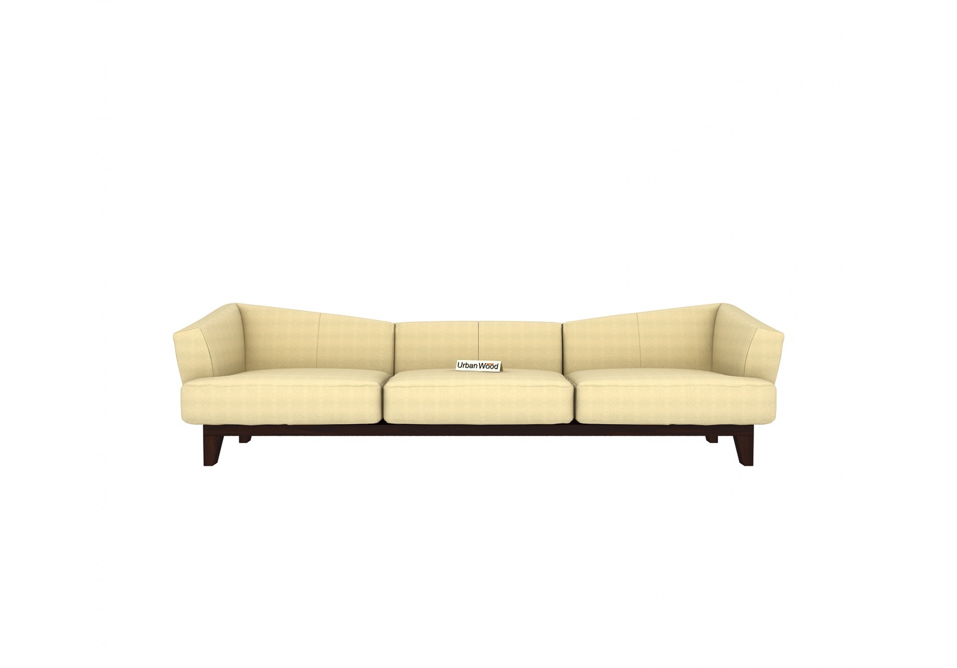 Fooze 3 Seater Sofa ( Cotton, Sepia Cream )