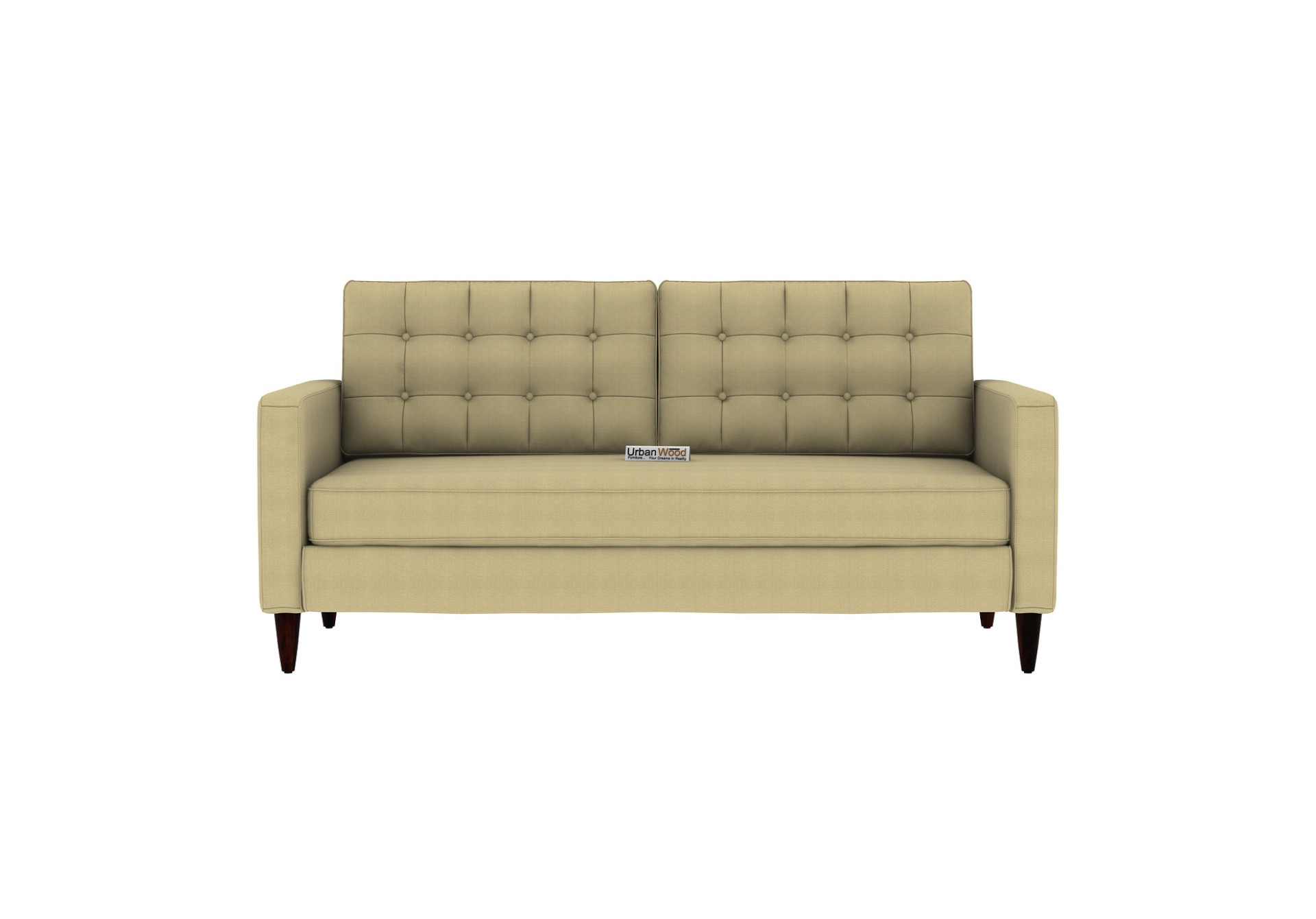 Hamper 3+1+1 Seater Fabric Sofa (Cotton, Sepia Cream)