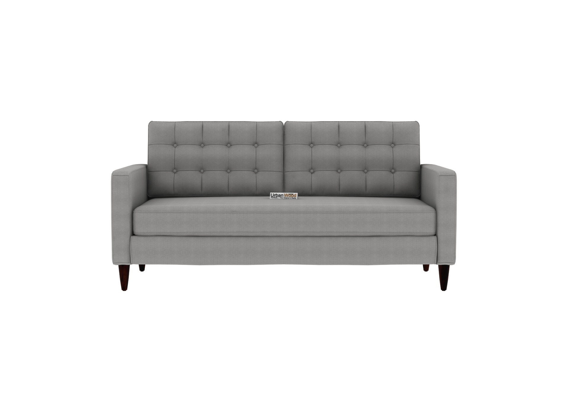 Hamper 3+1+1 Seater Fabric Sofa (Cotton, Steel Grey)