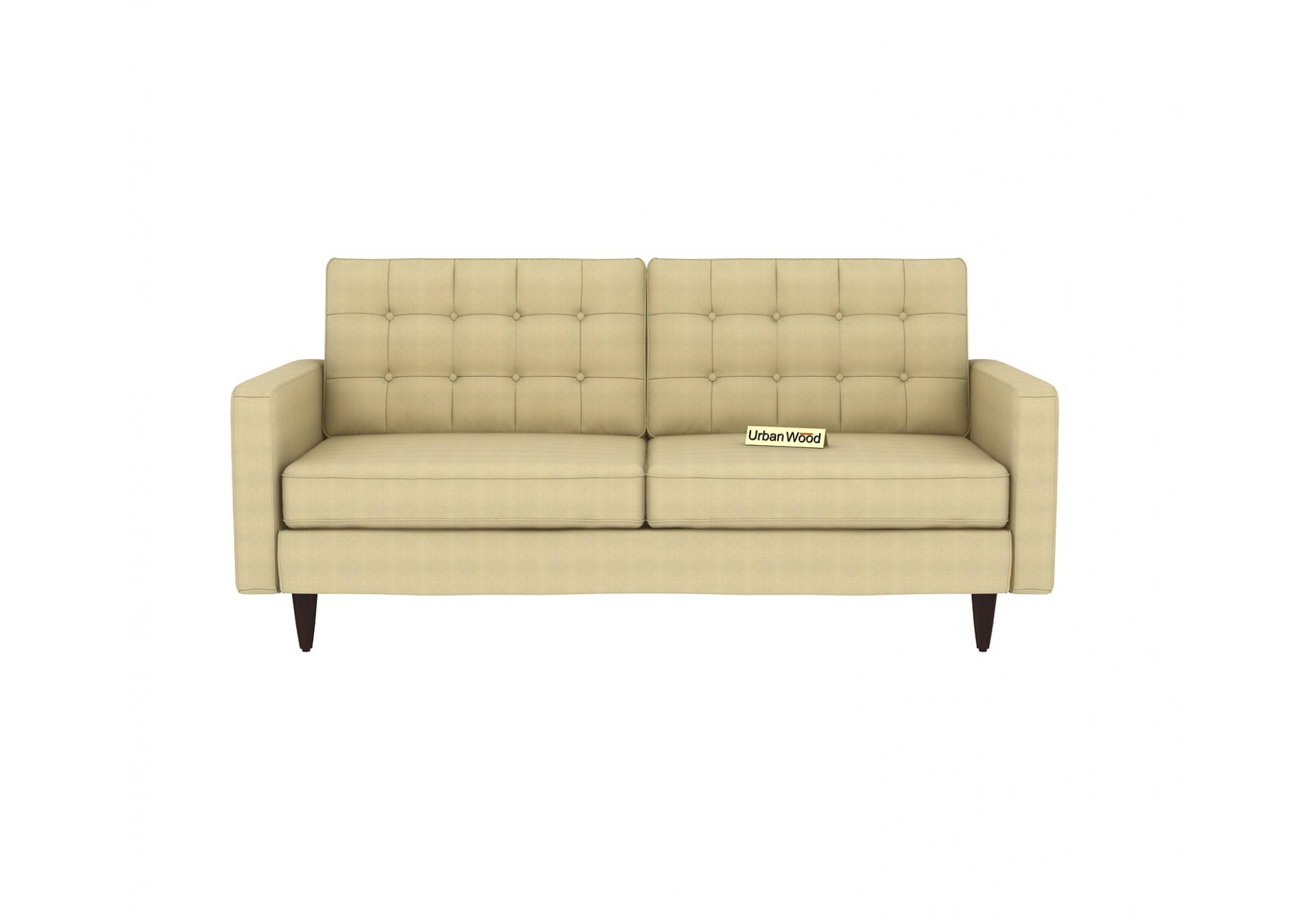 Hamper 3 Seater Sofa (Cotton, Sepia Cream)