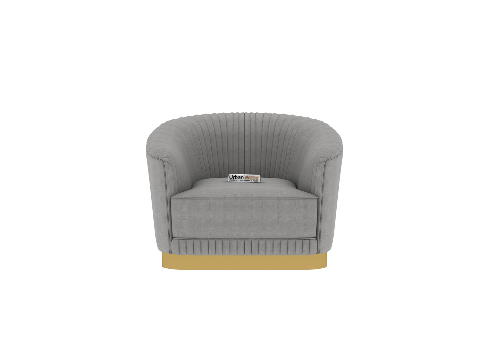 Roy 2+1+1 Seater Fabric Sofa (Cotton, Steel Grey)