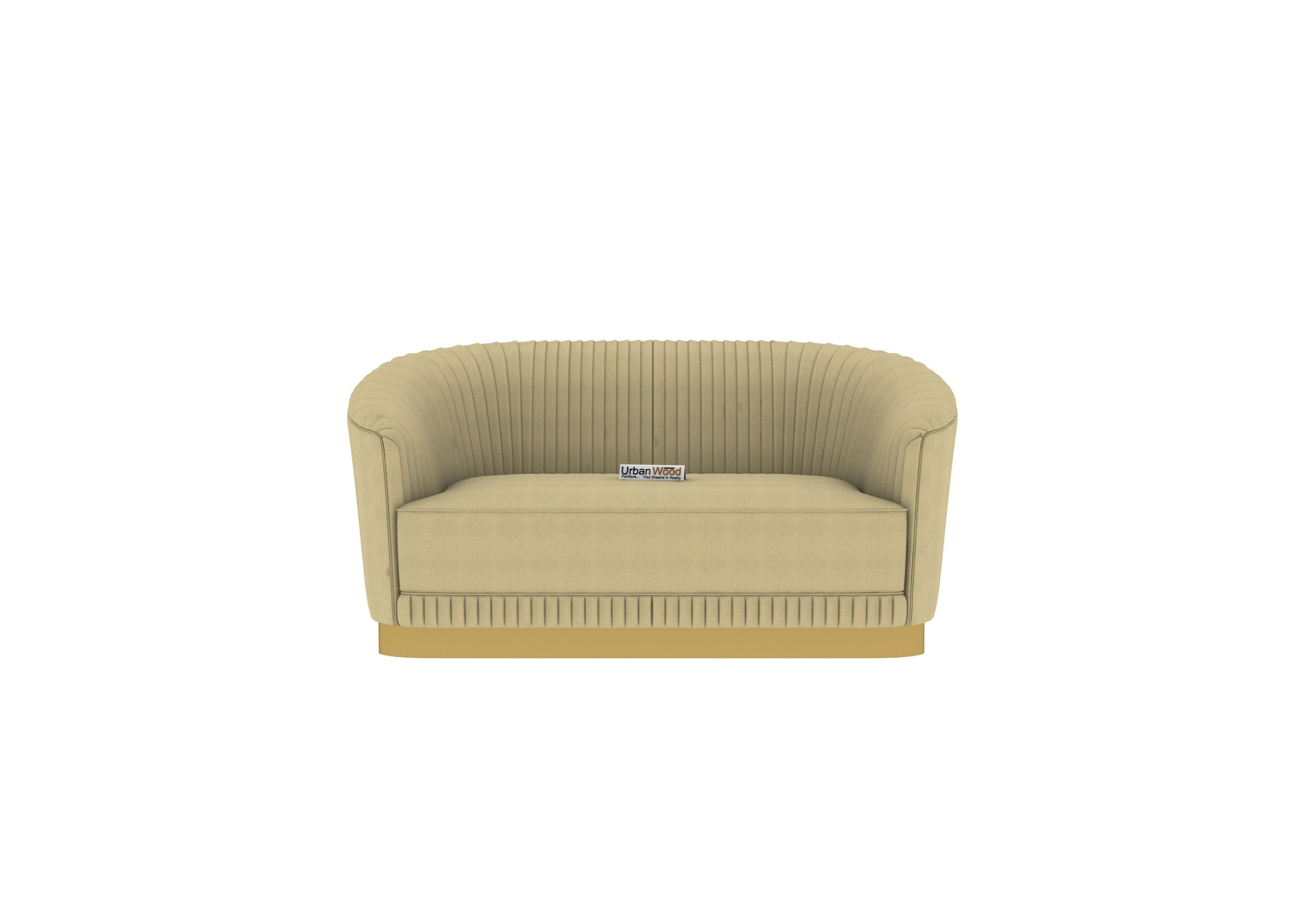 Roy 2 Seater Fabric Sofa (Cotton, Sepia Cream)
