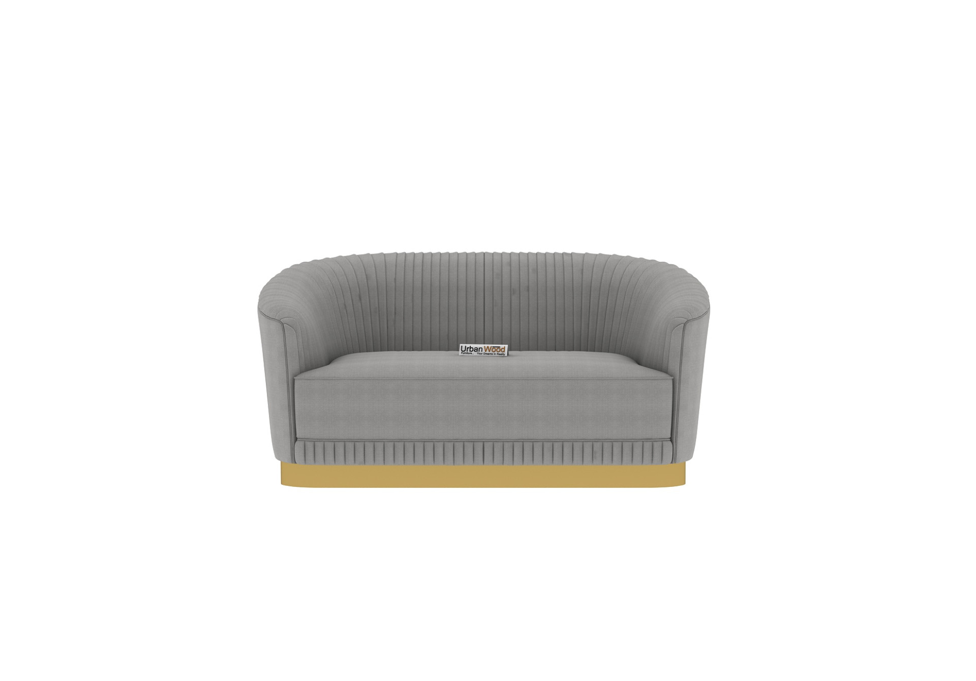 Roy 2 Seater Fabric Sofa (Cotton, Steel Grey)