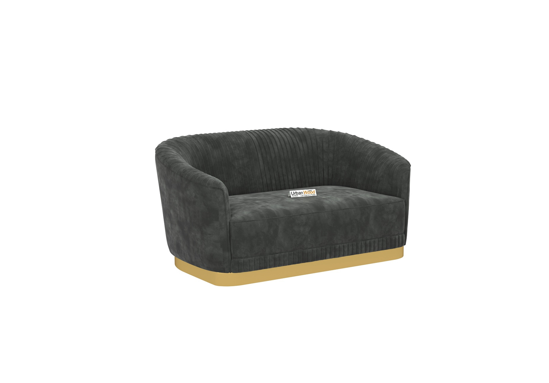 Roy 2+1+1 Seater Fabric Sofa (Velvet, Stone Grey)