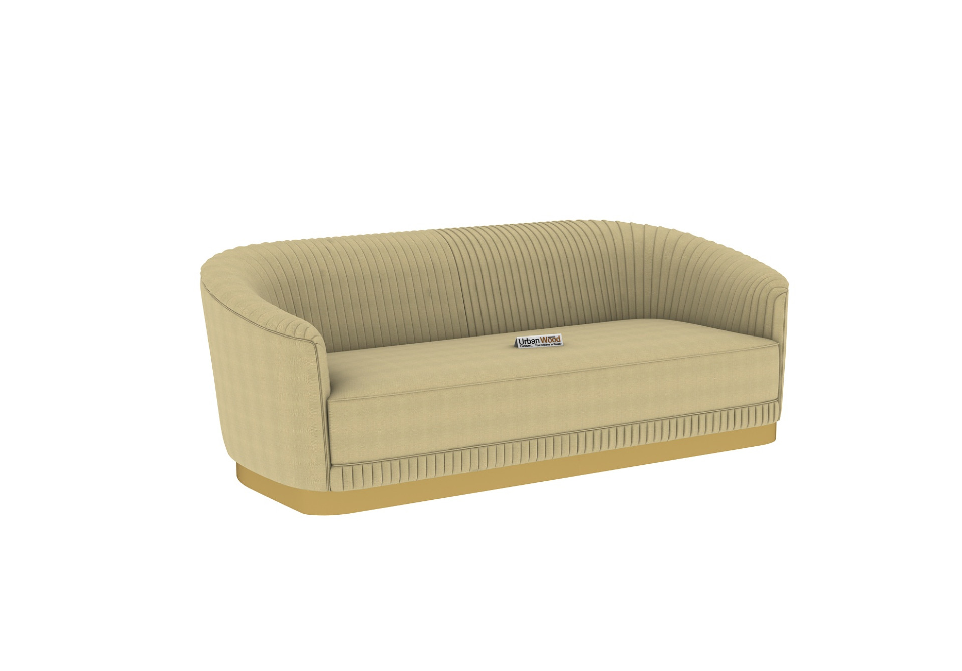 Roy 3+1+1 Seater Fabric Sofa (Cotton, Sepia Cream)