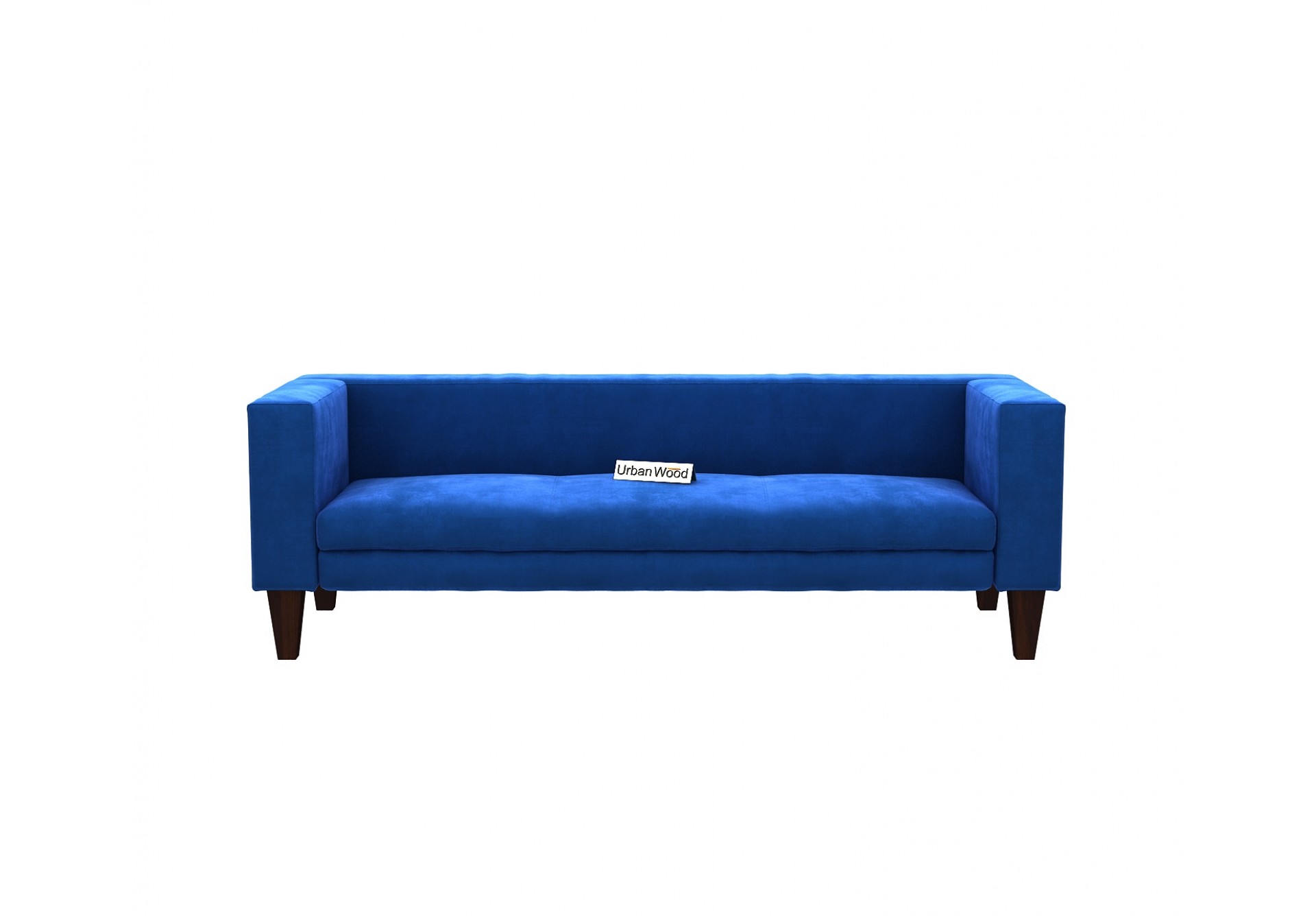 Roy 3 Seater Sofa  ( Velvet, Sapphire Blue )