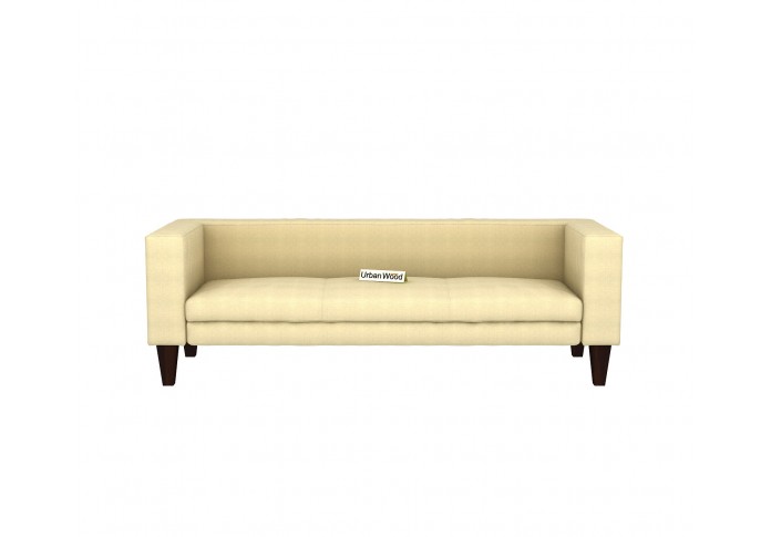 Roy 3 Seater Sofa ( Cotton, Sepia Cream )