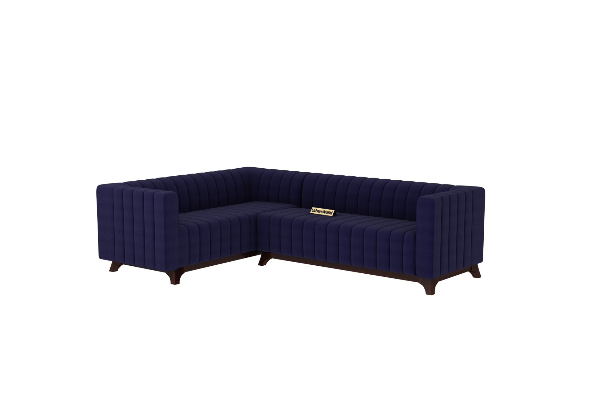 Jackson L-Shaped Left Aligned Sofa ( Cotton, Navy blue )