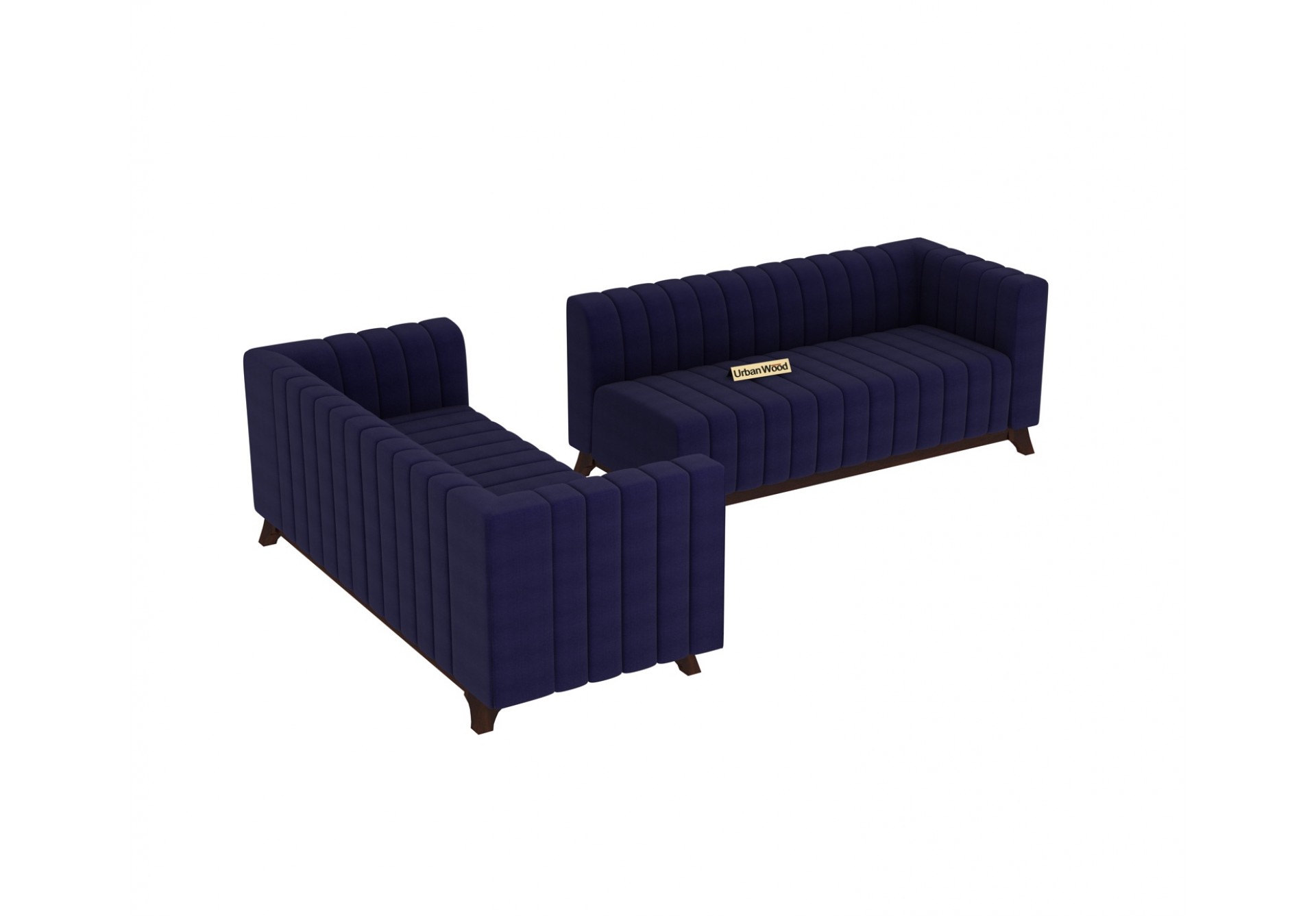 Jackson L-Shaped Left Aligned Sofa ( Cotton, Navy blue )