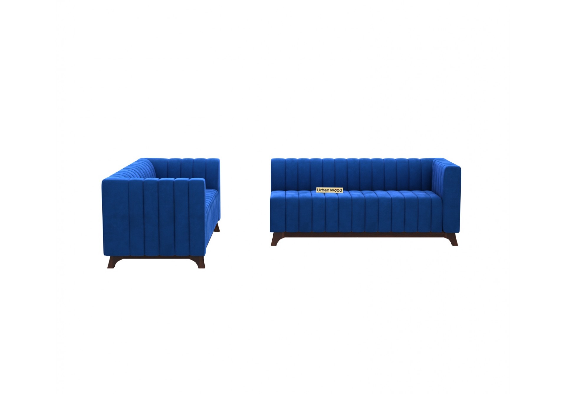 Jackson L-Shaped Left Aligned Sofa ( Velvet, Sapphire blue )