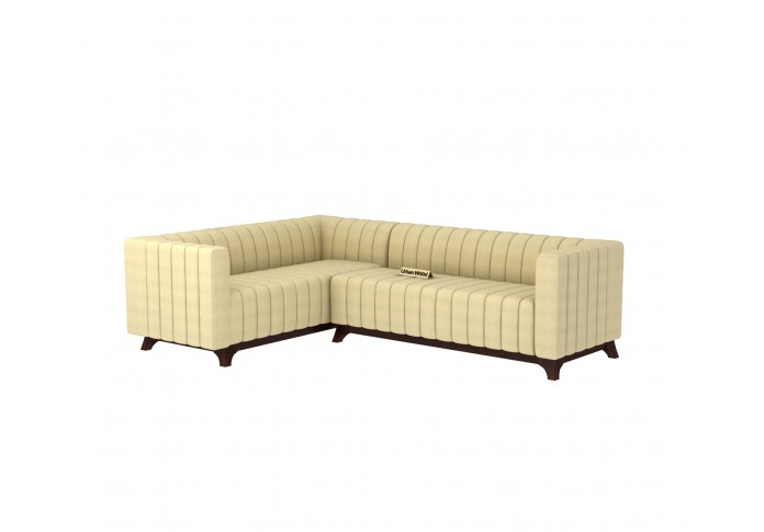 Jackson L-Shaped Left Aligned Sofa ( Cotton, Sepia Cream )