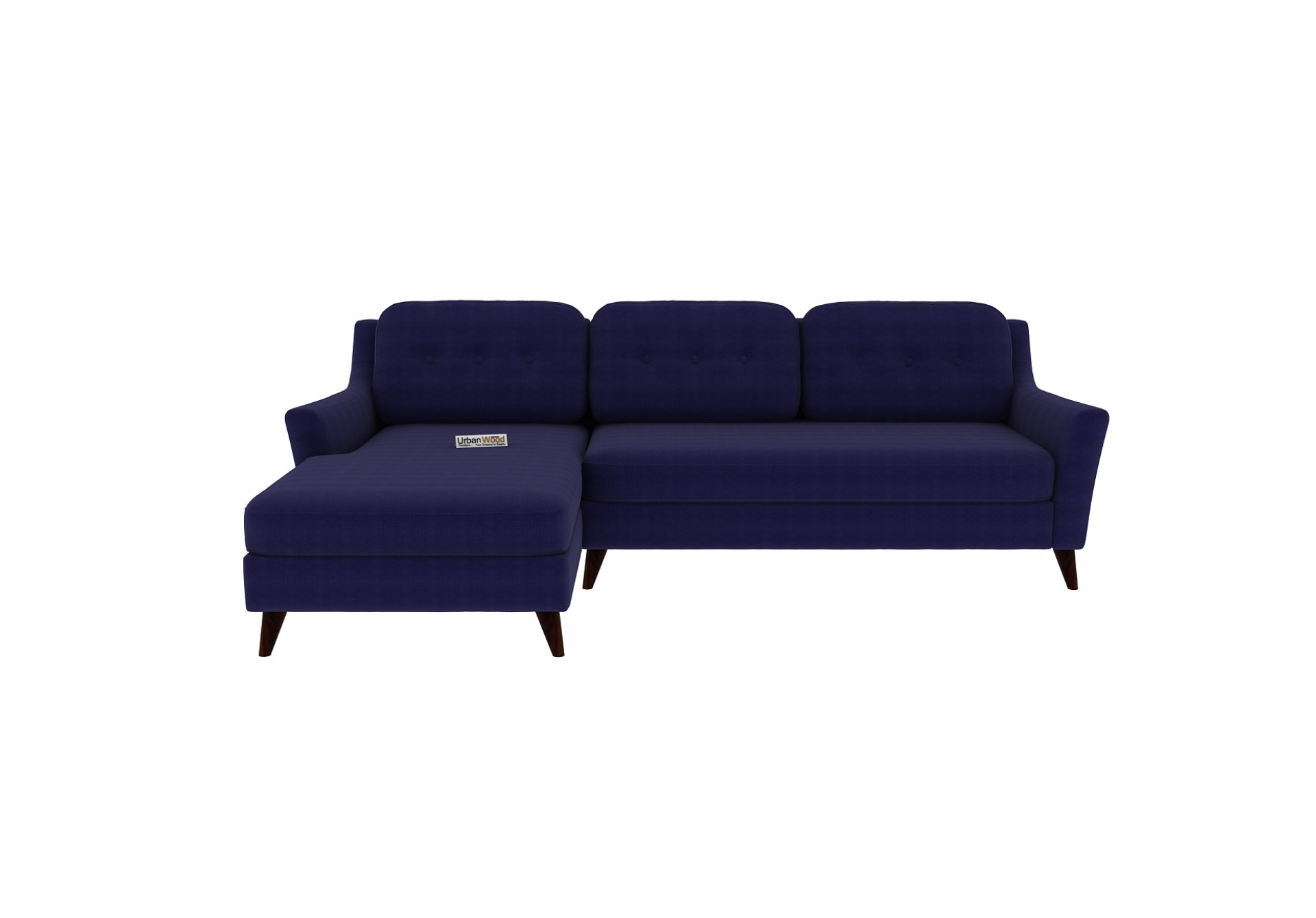 Keller L-Shaped Left Aligned Sofa ( Cotton, Navy blue )