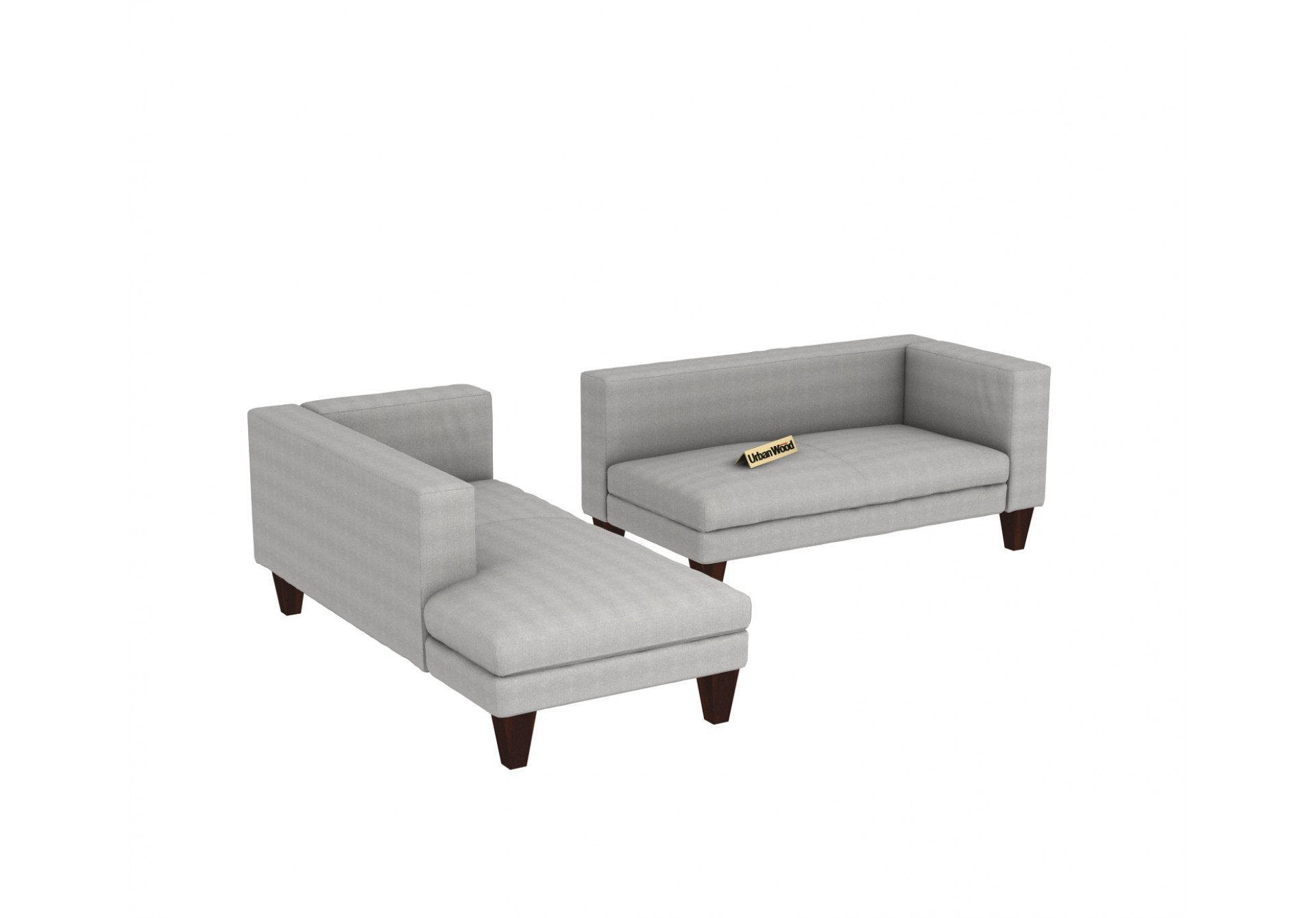 Parker L-Shaped Left Aligned Sofa ( Cotton, Steel grey )