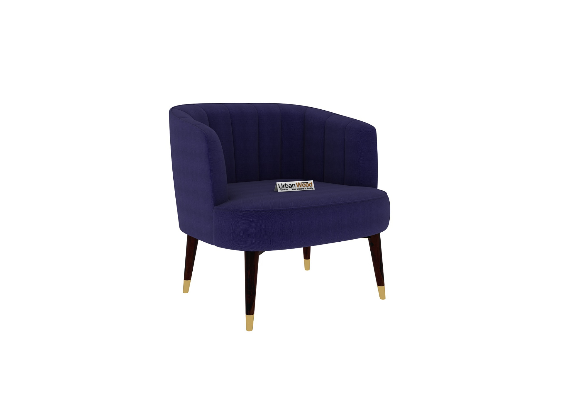 Affinity Lounge Chairs (Fabric, Navy Blue)