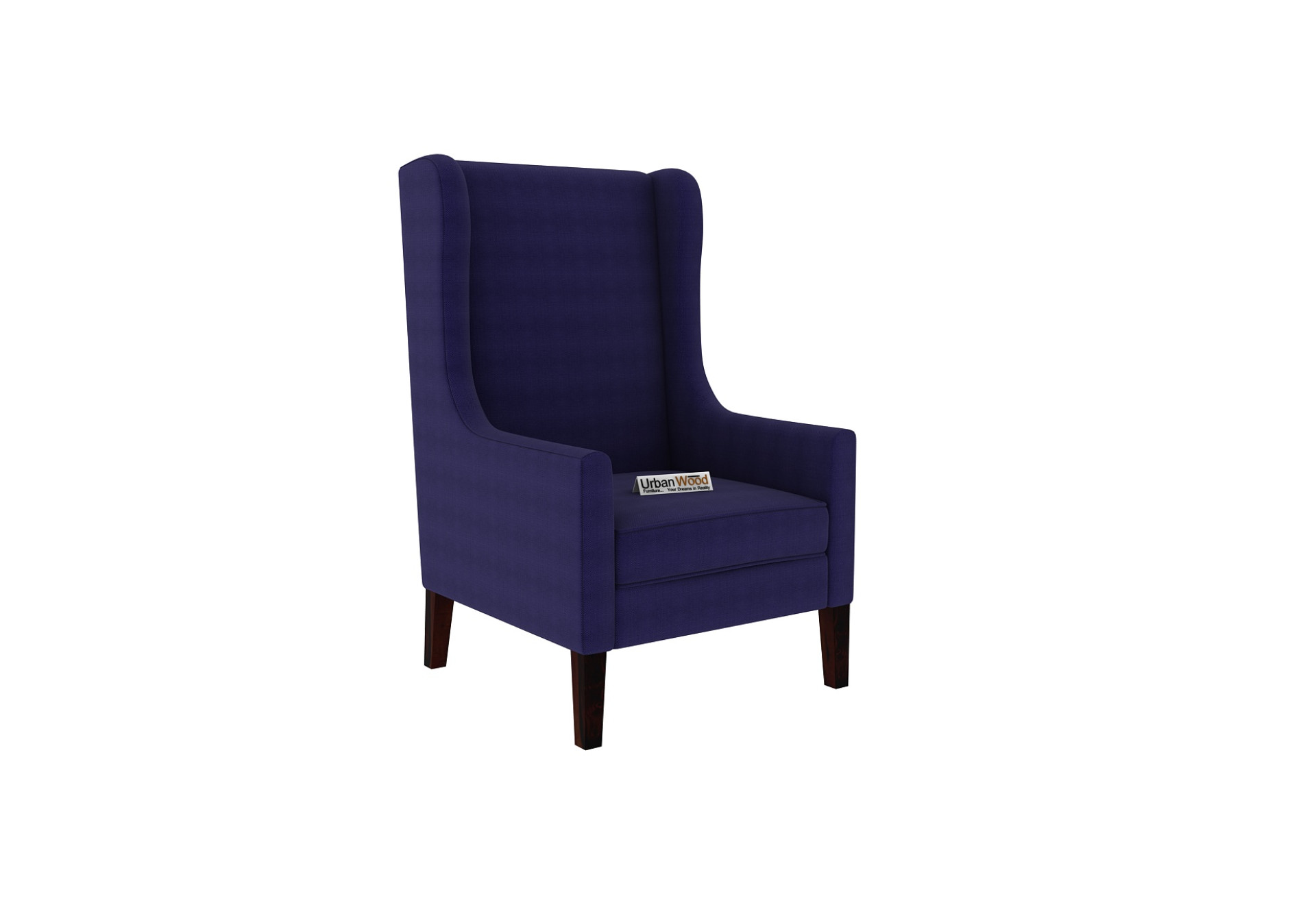 Arber Lounge Chairs (Fabric, Navy Blue)