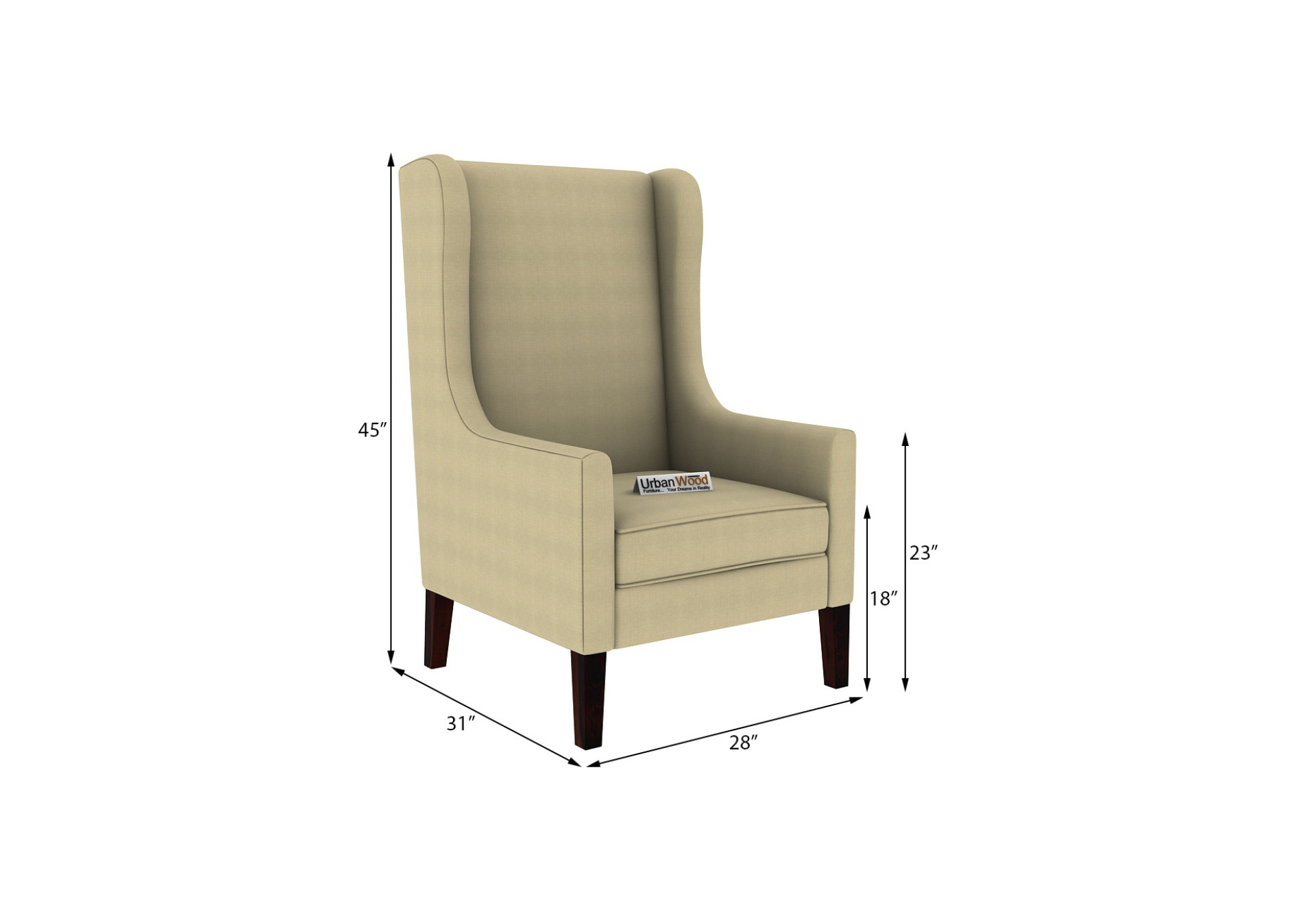 Arber Lounge Chairs (Fabric, Sepia Cream)