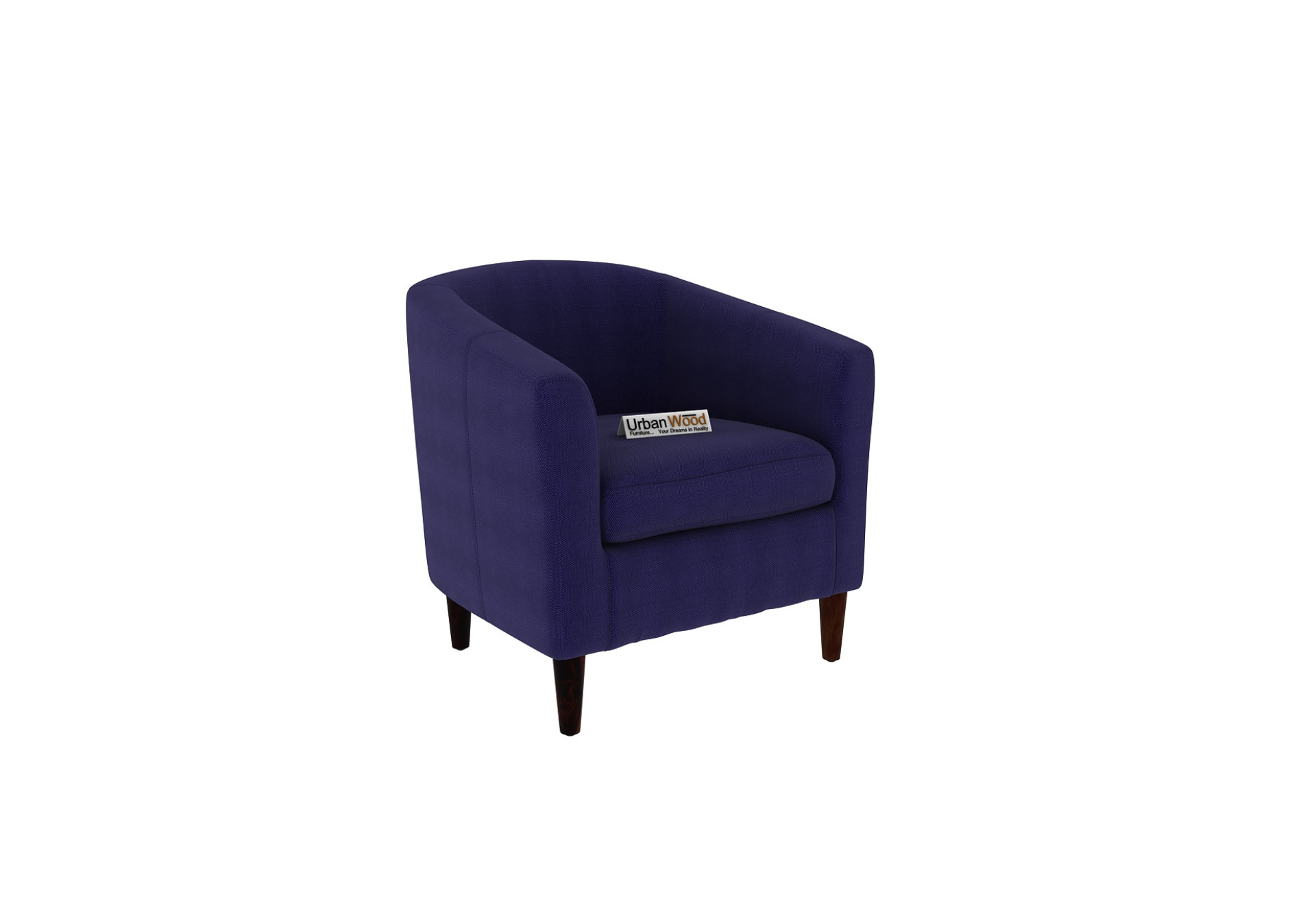 Aspen Lounge Chairs ( Fabric, Navy Blue )