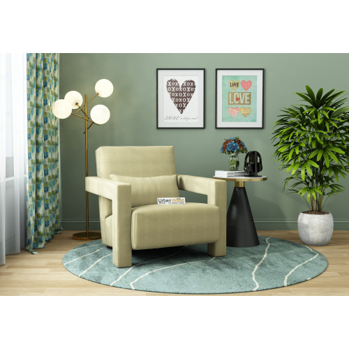 Birdie Lounge Chairs (Fabric, Sepia Cream)