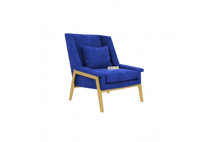 Coral Lounge Chairs (Velvet, Sapphire Blue)