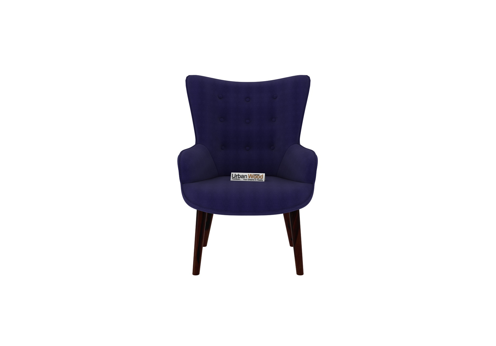 Fascia Lounge Chairs (Fabric, Navy Blue)