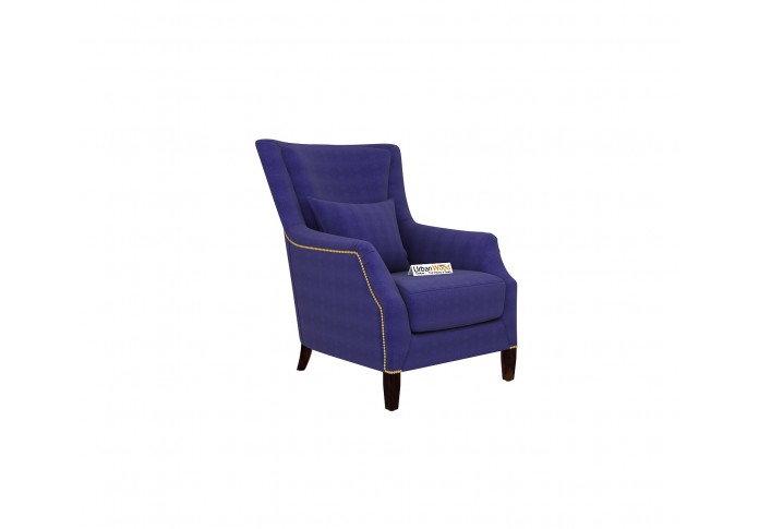 Monarch Lounge Chair (Cotton, Navy Blue)