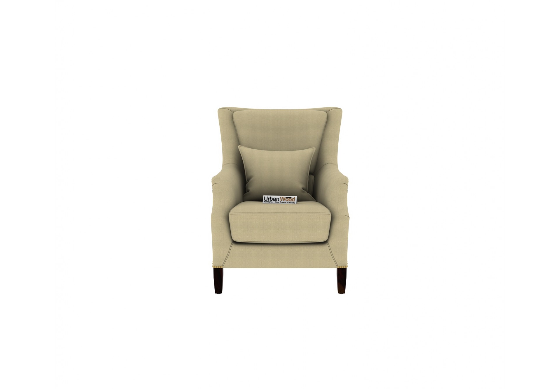 Monarch Lounge Chair (Velvet, Sepia Cream)