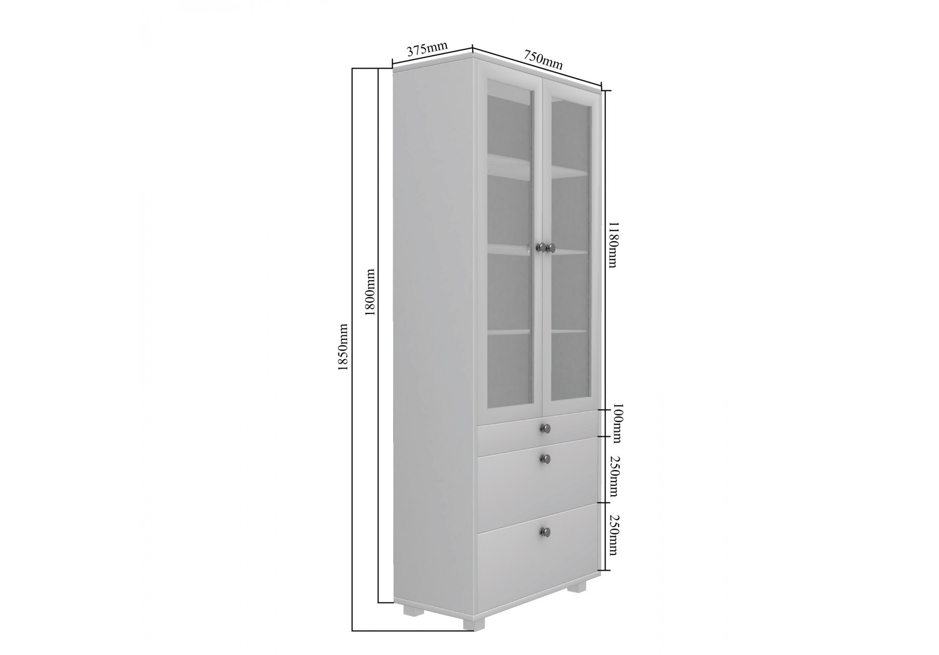 Ouch Modular Bookshelf <small>( Frosty White )</small>