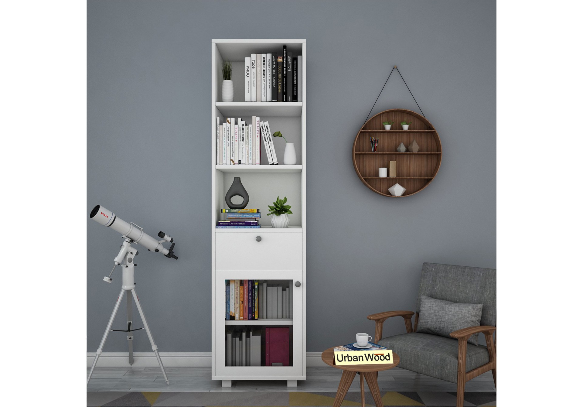 Stom Modular Bookshelf ( Frosty White )