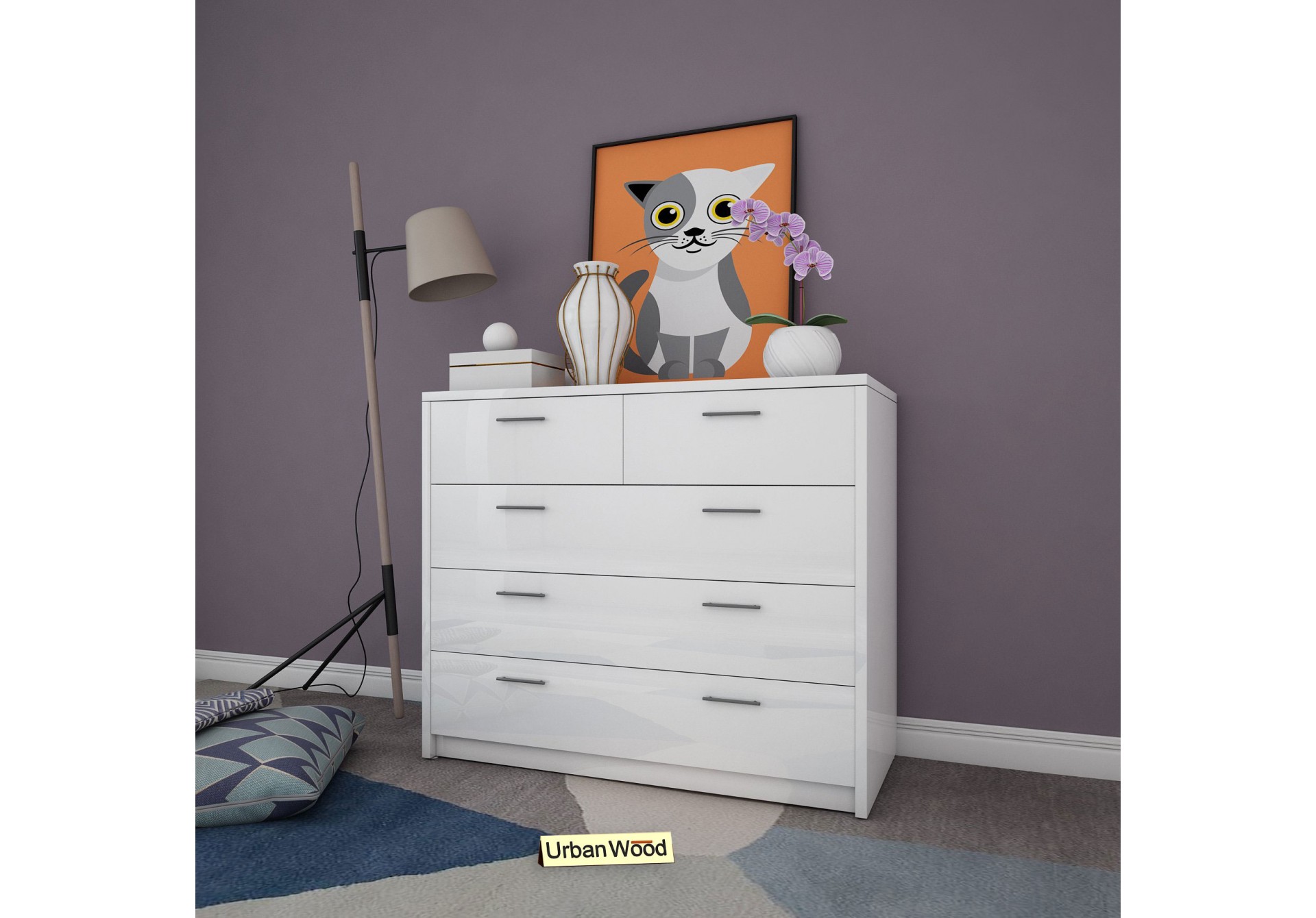 Randy Modular Chest Of Drawers (Frosty White)