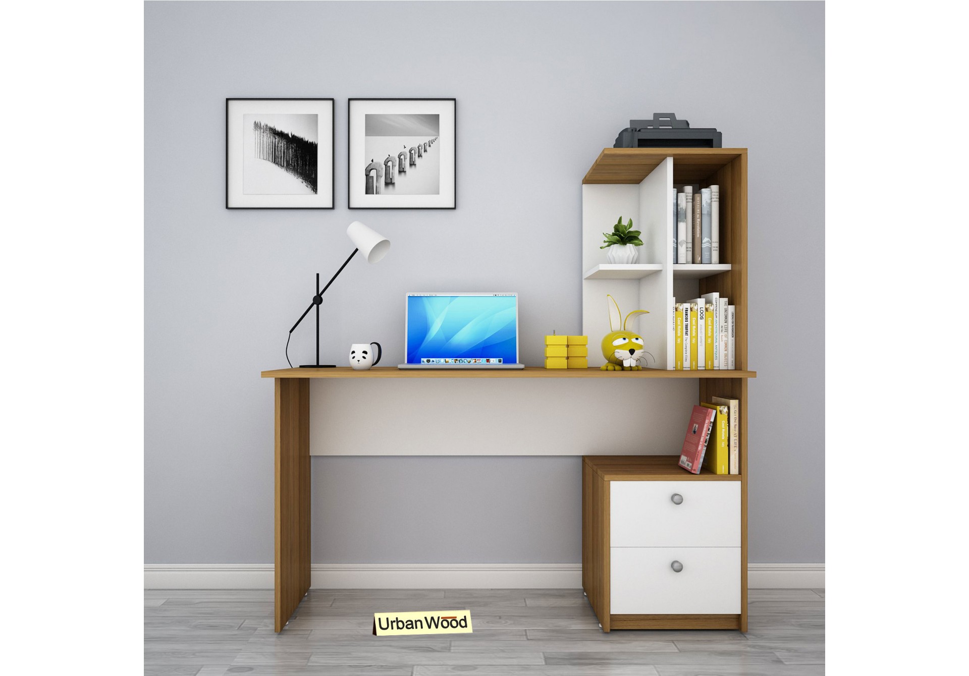 Dym Modular Study Tables (Forsty White)