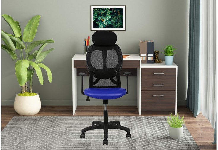 Dolby Office Chair (Black + Royal Blue)