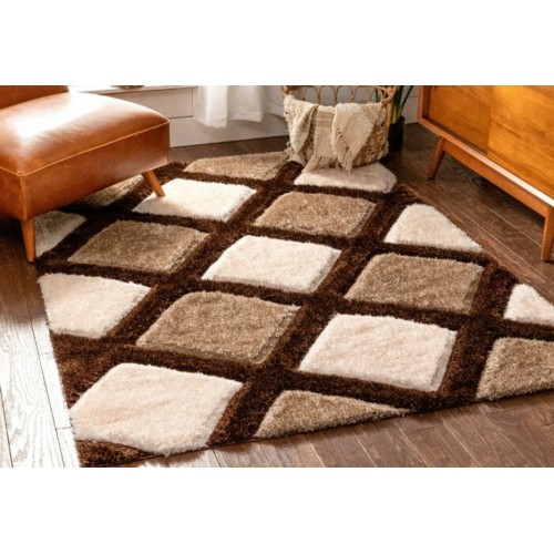 Argent Brown Colored Rug (8 L x 5 W)