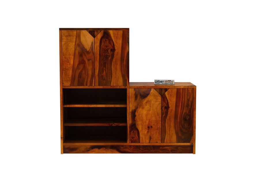 Buy Strand Shoe Rack (Honey Finish) Online at Best Prices : Urbanwood