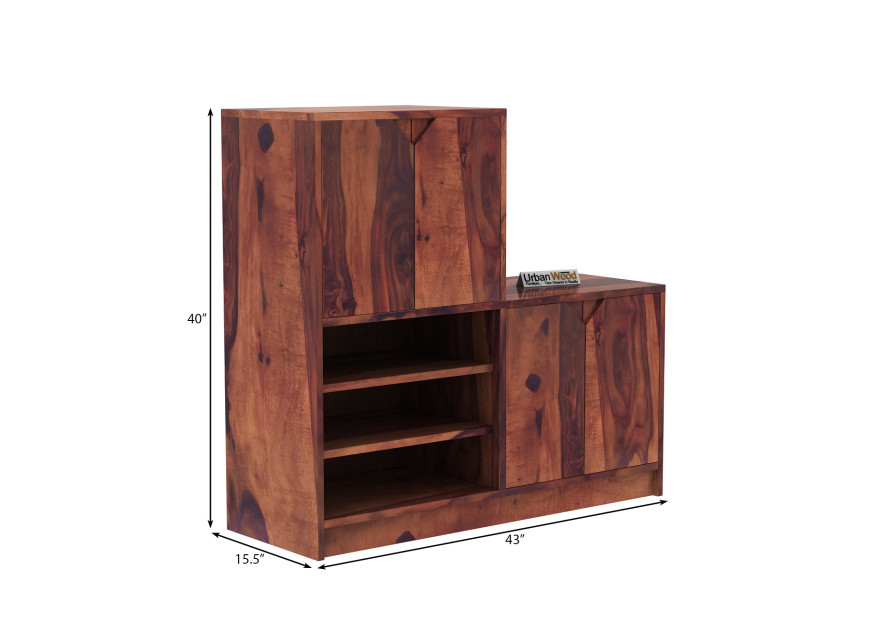 Buy Strand Shoe Racks (Teak Finish) Online at Best Prices : Urbanwood