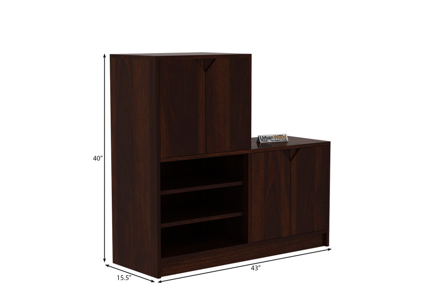 Buy Strand Shoe Racks (Walnut Finish) Online in India : Urbanwood
