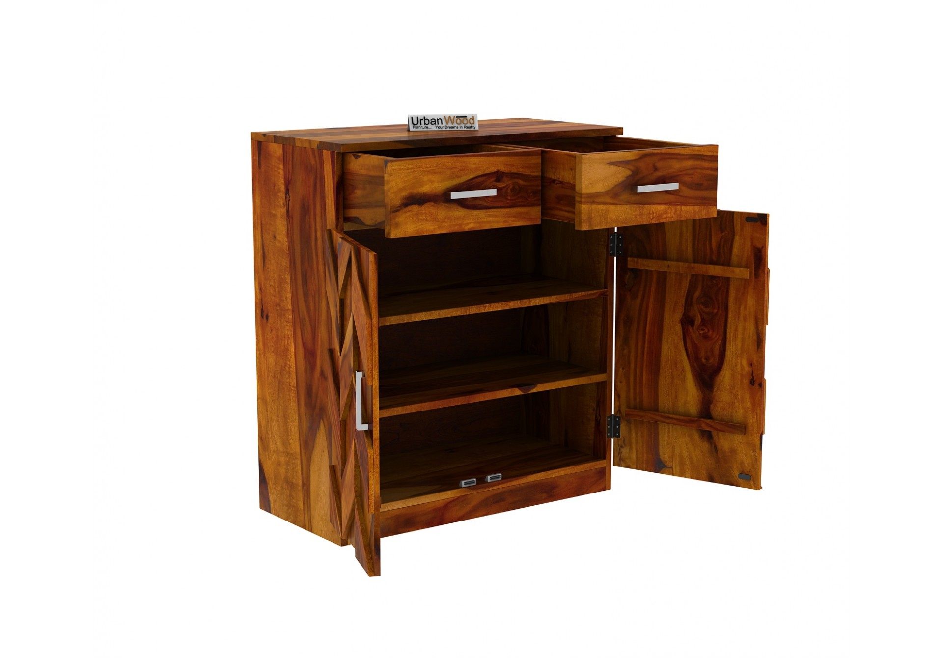Trace Shoe Rack ( Honey Finish )